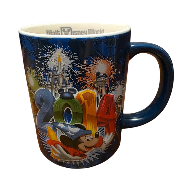 Disney World 2014 3D Blue Ceramic Large Mug with Mickey Mouse Design - Picture 2 of 8